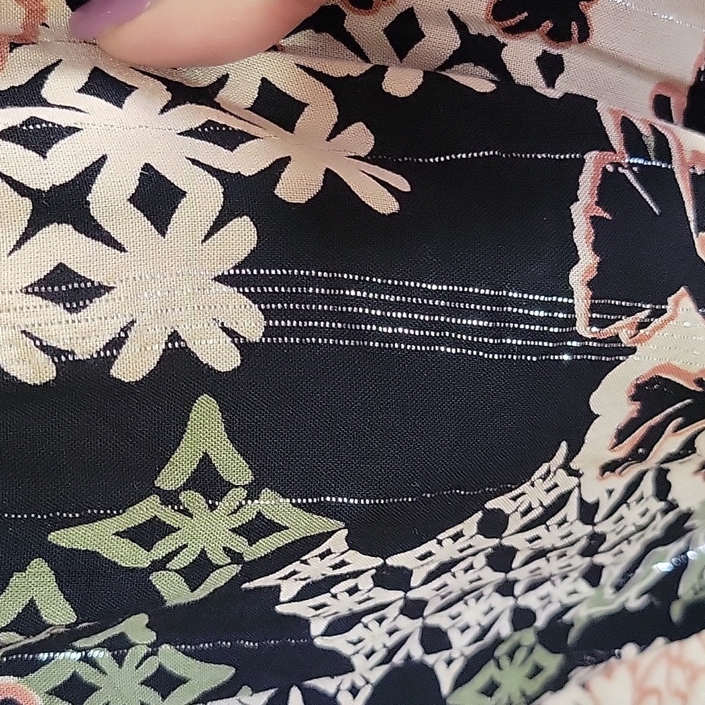 Boho Floral Strapless Jumpsuit M - Picture 6 of 7